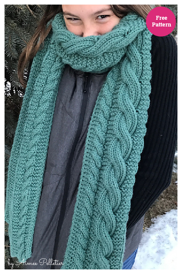 Cable It Up Scarf Free Knitting Pattern