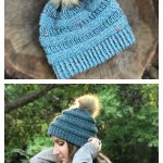 Copy Cat C.C Easy Slouchy Beanie Hat Free Knitting Pattern