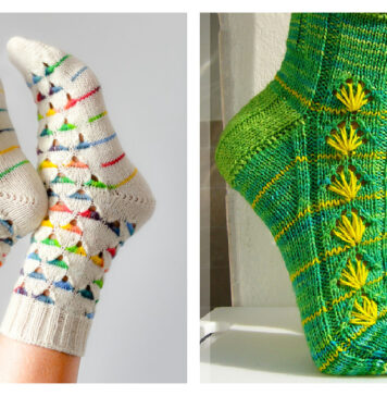 Dandelion Socks Knitting Pattern