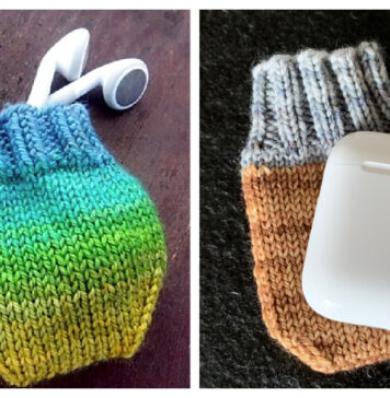 Earbud Pouch Knitting Pattern