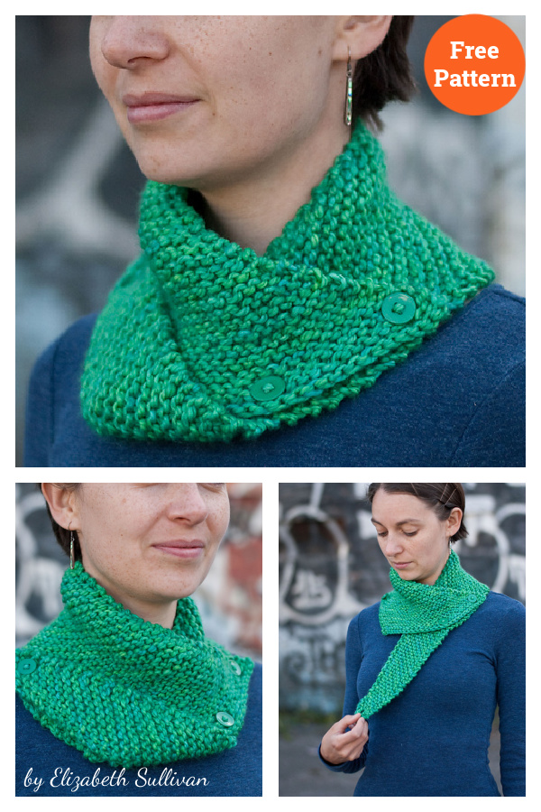 Easy Dissymmetry Cowl Free Knitting Pattern 