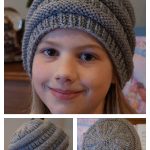 Easy Slouchy Beanie Hat Free Knitting Pattern