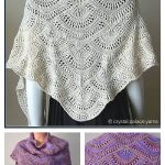Fan Lace Shawl Free Knitting Pattern
