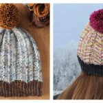 Feathered Hat Free Knitting Pattern