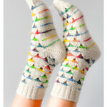 Jeweled Dandelion Socks Knitting Pattern