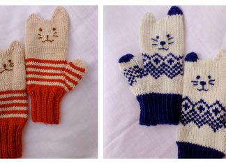 Kitten Mittens Free Knitting Pattern
