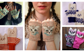 Kitten Mittens Knitting Patterns