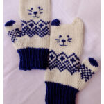 Norwegian Kitten Mittens Free Knitting Pattern