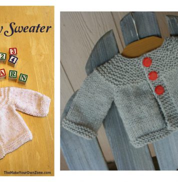 Quick Baby Sweater Free Knitting Pattern