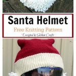 Santa Helmet Free Knitting Pattern