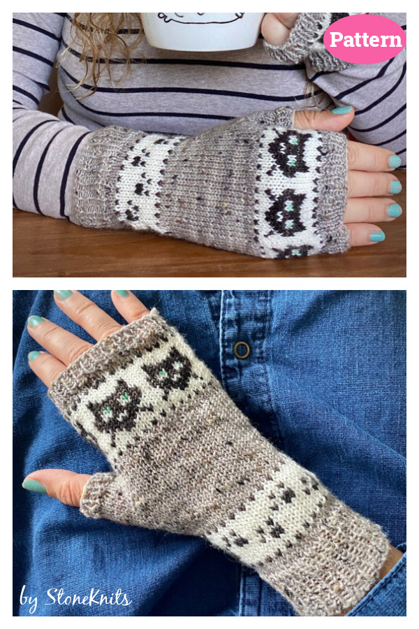 Sassy Cat Mitts Knitting Pattern