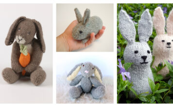 10 Amigurumi Bunny Rabbit Free Knitting Pattern