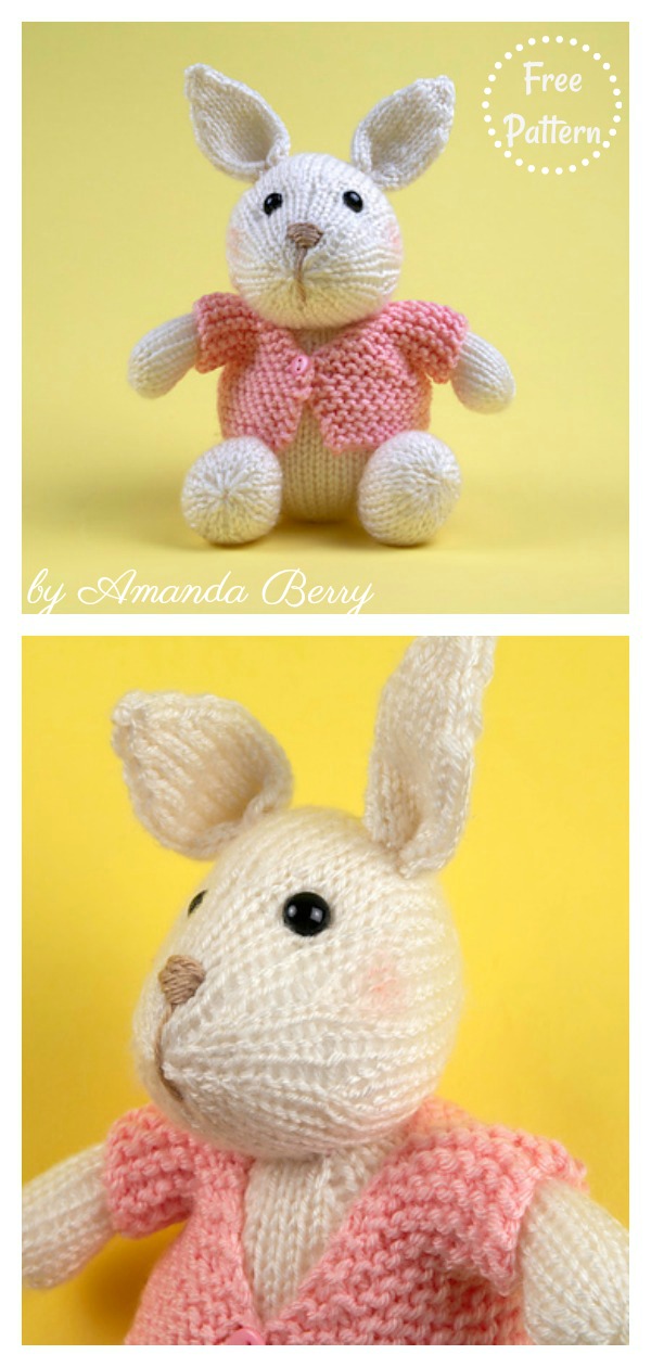 Amigurumi Bunny Rabbit Free Knitting Pattern 