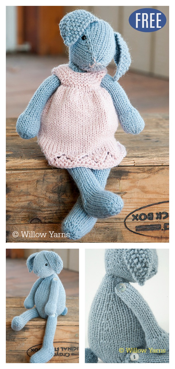 Amigurumi Lizzie Rabbit Free Knitting Pattern