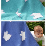 Bunny Hop Blanket FREE Knitting Pattern