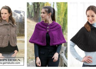 Classic Capelet Free Knitting Pattern