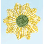 Daisy Dishcloth Free Knitting Pattern