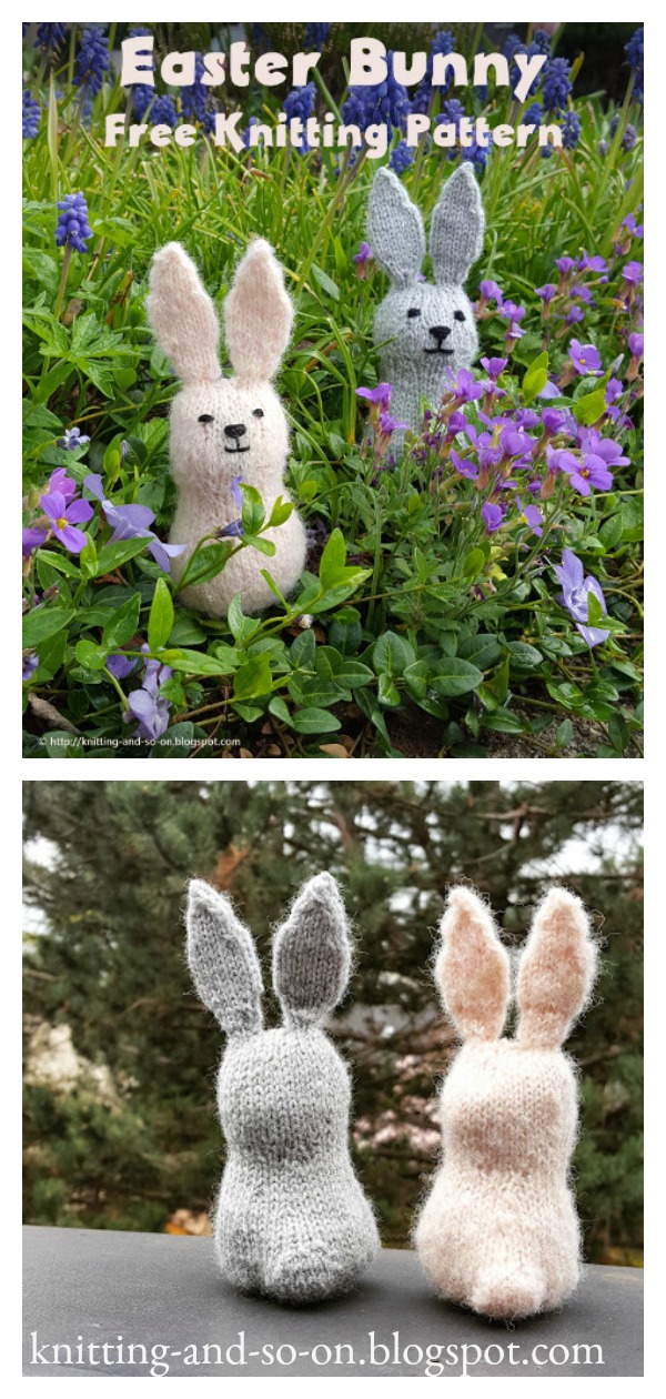 Easter Bunny Free Knitting Pattern 