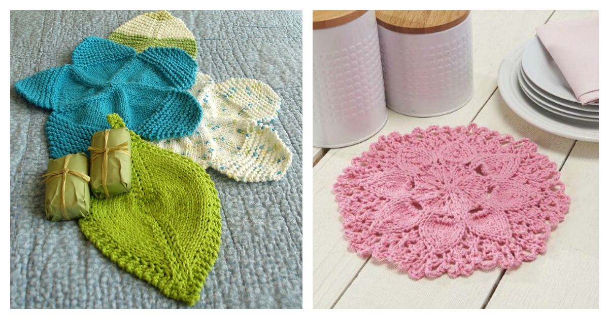 Flower Power Washcloth FREE Knitting Pattern