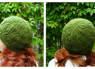 Foliage Hat Free Knitting Pattern