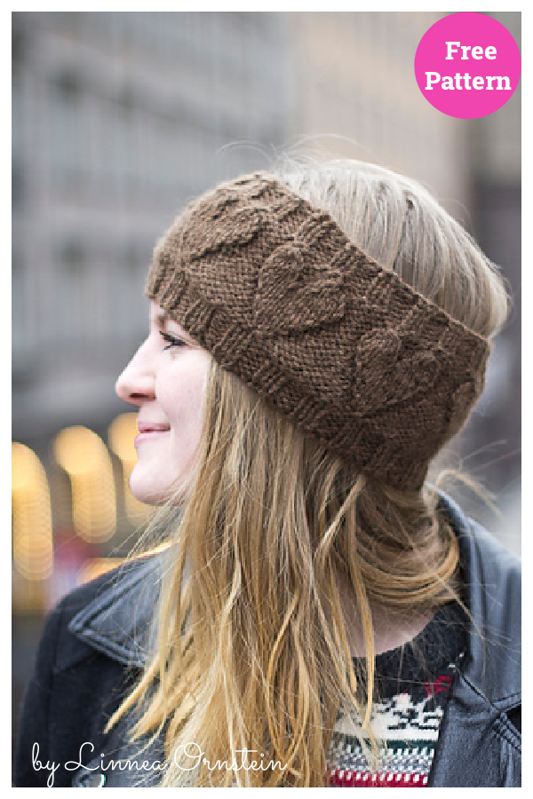 Heartsome Headband Free Knitting Pattern