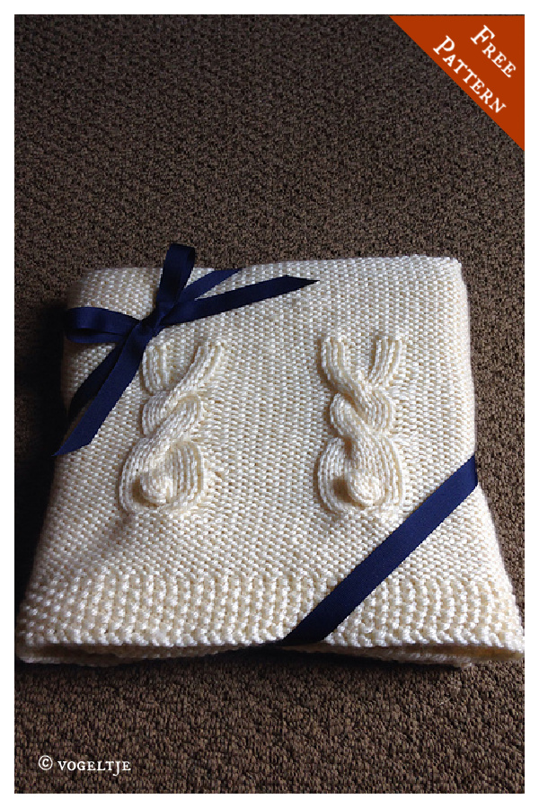 Heirloom Bunny Blanket FREE Knitting Pattern