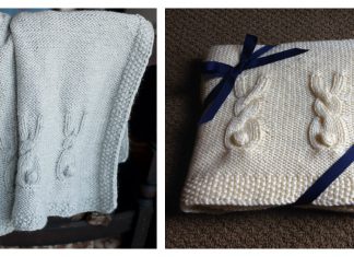 Heirloom Bunny Blanket FREE Knitting Pattern