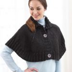 Midnight Rendezvous Capelet Free Knitting Pattern