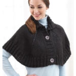 Midnight Rendezvous Capelet Free Knitting Pattern