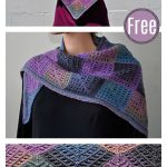 Mitered Eyelet Shawl Free Knitting Pattern