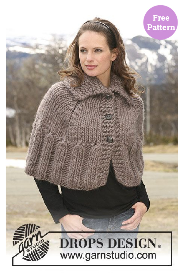 Novelette Capelet  Free Knitting Pattern 