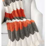 Ripple and Ridge Afghan Blanket Free Knitting Pattern and Video Tutorial