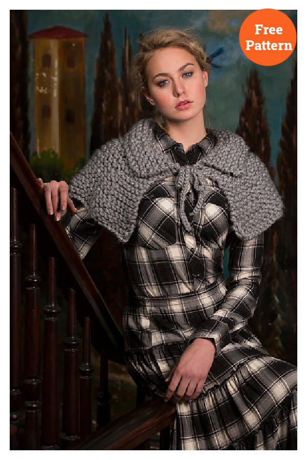 Romantic Capelet Free Knitting Pattern
