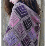 Stained-glass Blooming Desert Shawl Knitting Pattern