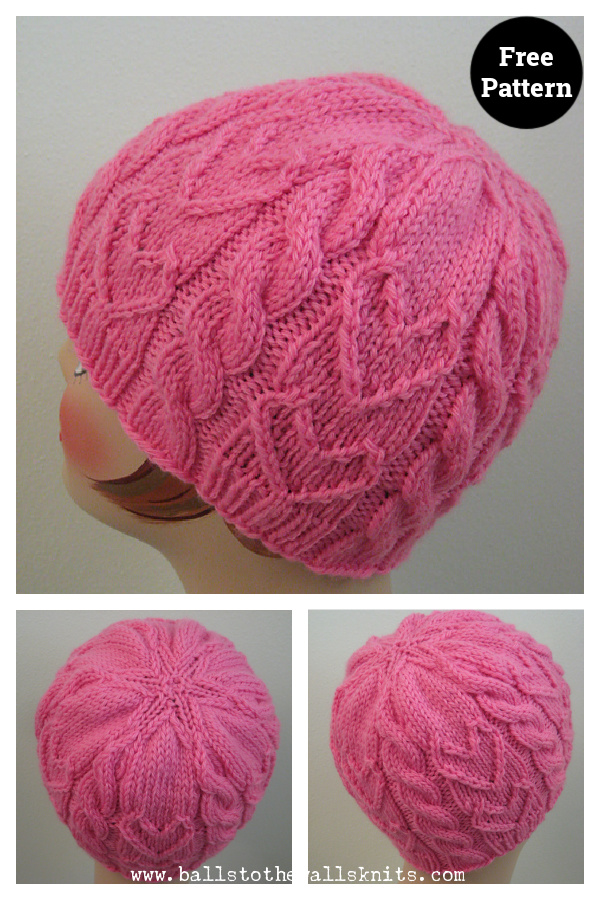 Sweetheart Beanie Free Knitting Pattern 