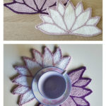Water Lily Coaster Free Knitting Pattern