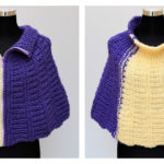 Wedges Round Cape Free Knitting Pattern