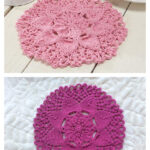 Zinnia Flower Dishcloth Free Knitting Pattern