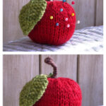 Apple Pincushion FREE Knitting Pattern