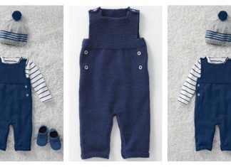 Baby Dungarees Free Knitting Pattern