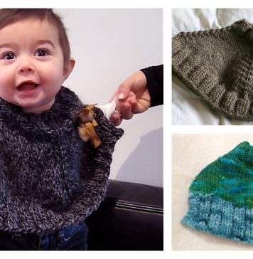 Baby Gaga Capelet Free Knitting Pattern