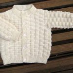Basket Weave Baby Sweater FREE Knitting Pattern