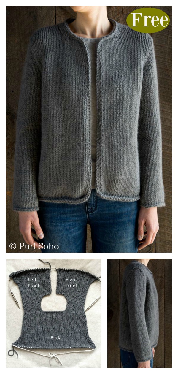 Classic Jacket Free Knitting Pattern