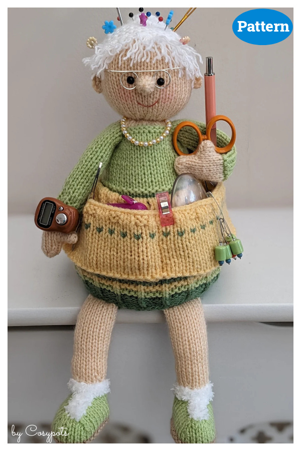 Crafty Nana Shelf Sitter Tidy Knitting Pattern