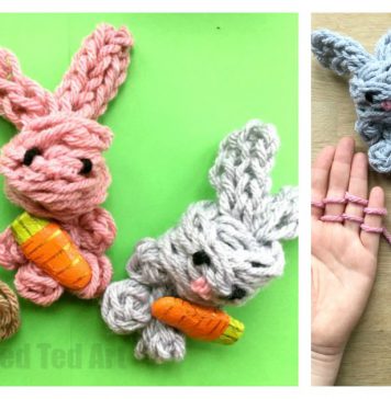 Easy Finger Knitting Bunny Video Tutorial