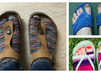 Flip Flop Socks FREE Knitting Pattern