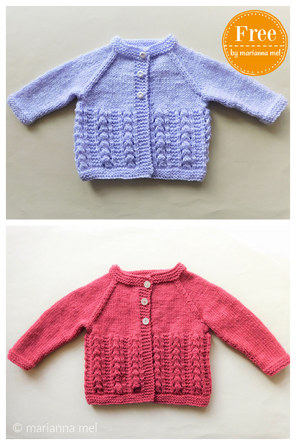 IONA Baby Cardigan Jacket Free Knitting Pattern