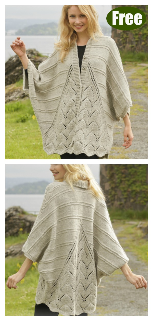 Lace Sweater Scarf Free Knitting Pattern