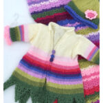 Pea Flower Fairy Baby Jacket Free Knitting Pattern