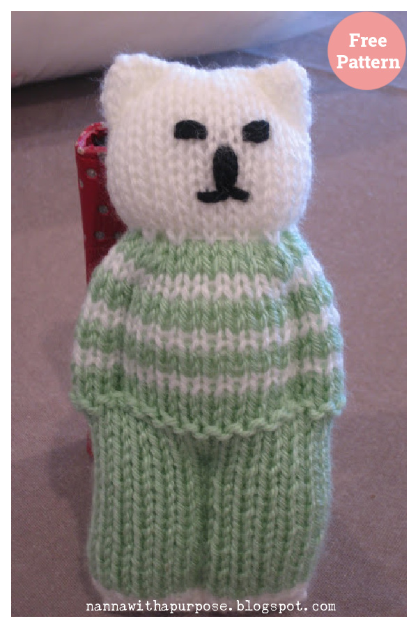 Teddies in One Piece Free Knitting Pattern